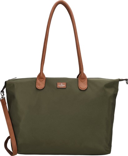 Charm London Buckingham Laptoptas - Olijfgroen