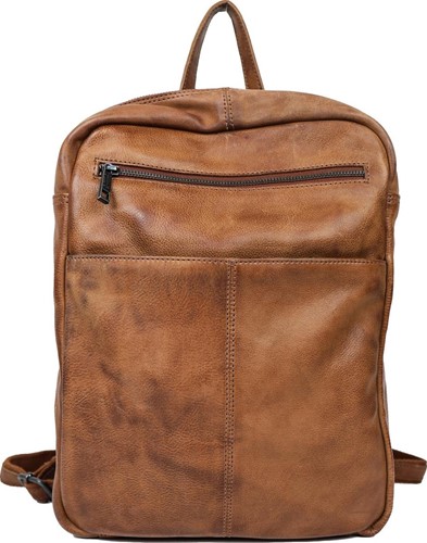 Bear Design Tiffany Leren Rugzak - Cognac