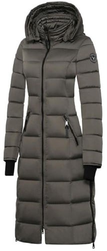 Versano Alexa Dames Slim Fit Winterjas L - Groen