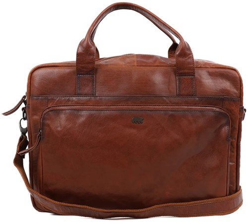 Bear Design Moby Aktetas / Laptoptas - 15.6 inch - Cognac