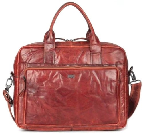 Bear Design Exclusive Aktetas / Laptoptas - Cognac