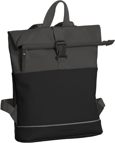 Daniel Ray Allentown Rolltop Laptop Rugzak Waterproof - Zwart / Grijs