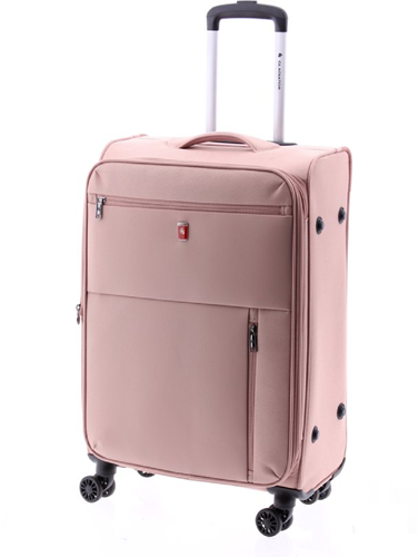 Gladiator Arctic Middelgrote Koffer - 66 cm - 66/74 liter - Expandable - TSA slot - Lichtroze