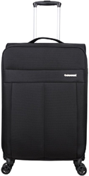Decent D-Upright Middelgrote Koffer - 66 cm - 65/70 Liter - Expandable - TSA Slot - Zwart