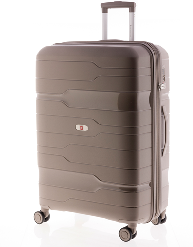 Gladiator Boxing Grote Koffer - 77 cm - 105/115 liter - Expandable - TSA slot - Beige
