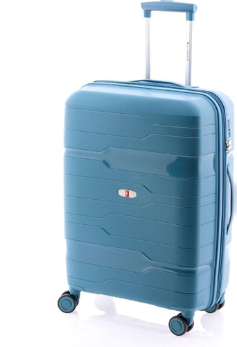 Gladiator Boxing Middelgrote Koffer - 67 cm - 70/80 liter - Expandable - TSA slot - Blauw