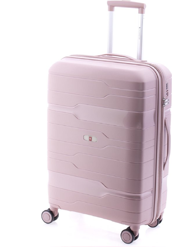 Gladiator Boxing Middelgrote Koffer - 67 cm - 70/80 liter - Expandable - TSA slot - Metallic Pink