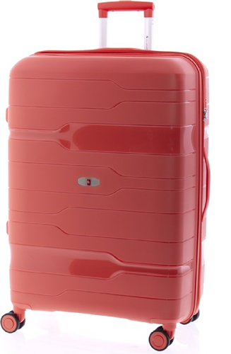 Gladiator Boxing Grote Koffer - 77 cm - 105/115 liter - Expandable - TSA slot - Koraalrood