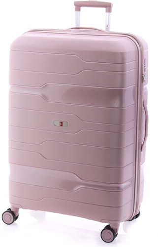 Gladiator Boxing Grote Koffer - 77 cm - 105/115 liter - Expandable - TSA slot - Metallic Pink