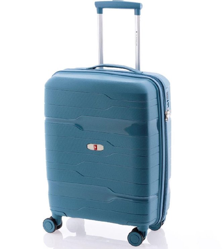 Gladiator Boxing Handbagage Koffer Expandable - 55 cm - 36/40 liter - Expandable - TSA slot - Blauw