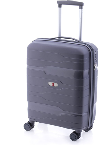 Gladiator Boxing Handbagage Koffer Expandable - 55 cm - 36/40 liter - Expandable - TSA slot - Metallic Grey