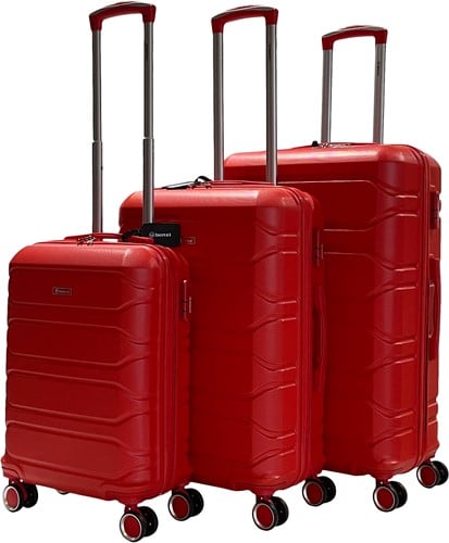 Benzi Sintra ABS Kofferset 3 delig - Rood