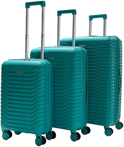 Benzi Pias PP Kofferset 3 delig - Turquoise Groen