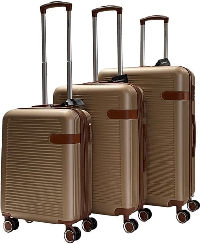 Benzi Rota ABS Kofferset 3 delig - Expandable - Champagne