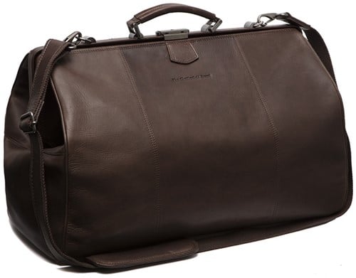 Chesterfield Waxed Pull Up Weekendtas / Dokterstas Corfu Brown