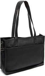 The Chesterfield Brand Adana Waxed Pull Up Shopper - Zwart