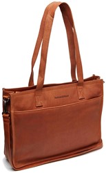 The Chesterfield Brand Adana Waxed Pull Up Shopper - Cognac