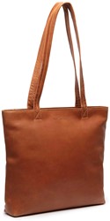 The Chesterfield Brand Alveron Waxed Pull Up Shopper - Cognac