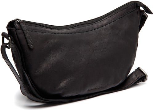 Chesterfield Clarita Washed Waxed Pull Up Schoudertas - Zwart