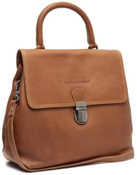 The Chesterfield Brand Angera Waxed Pull Up Schoudertas - Cognac