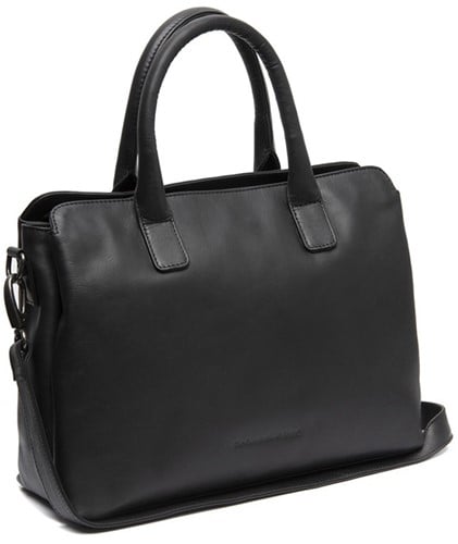 Chesterfield Valmonte Waxed Pull Up Schoudertas - Zwart
