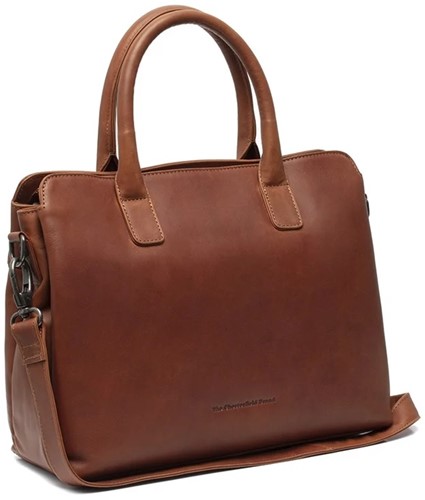 Chesterfield Valmonte Waxed Pull Up Schoudertas - Cognac