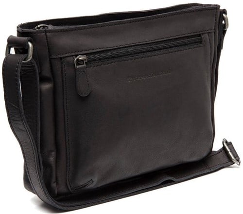 Chesterfield Aston Washed Waxed Pull Up Schoudertas - Zwart