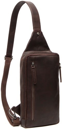 Chesterfield Rotterdam Waxed Pull Up Crossbodybag - Bruin