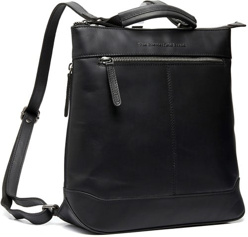 Chesterfield Harare Waxed Pull Up Rugzak - Zwart