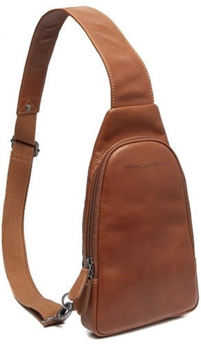 Chesterfield Bowey Waxed Pull Up Crossbodytas - Cognac