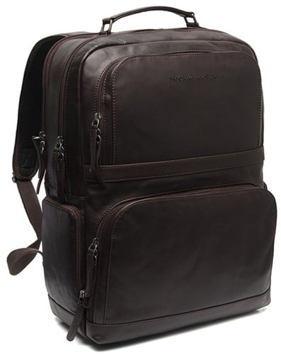 Chesterfield Lennox Waxed Pull Up Laptoprugzak - Bruin