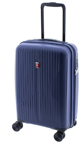 Gladiator Calypso Handbagage Koffer Expandable - 55 cm - 34/36 liter - Expandable - TSA slot - Blauw