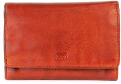 Bear Design Flappie Leren Overslagportemonnee - Rood