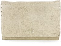 Bear Design Flappie Leren Overslagportemonnee - Zilver Nerts
