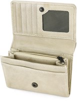 Bear Design Flappie Leren Overslagportemonnee - Zilver Nerts-3
