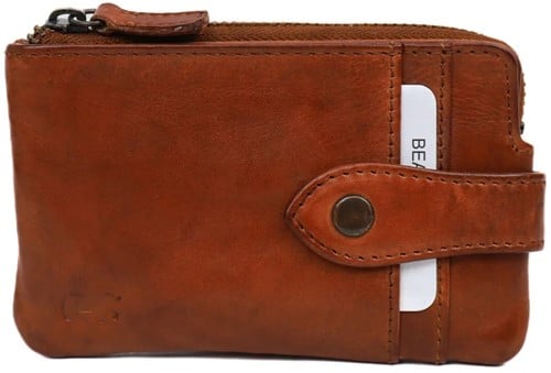 Bear Design Jael Ritsportemonnee / Sleuteletui - Cognac