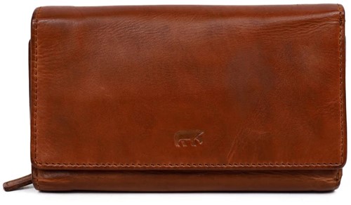 Bear Design Marit Overslagportemonnee - Cognac