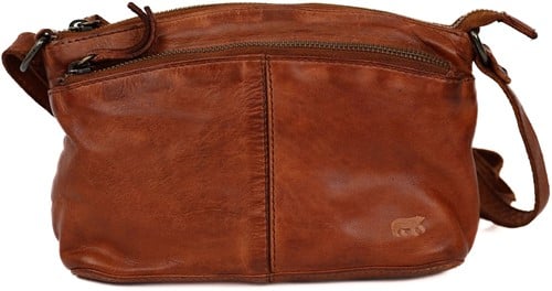 Bear Design Daniëlle Leren Schoudertas / Crossbodytas - Cognac
