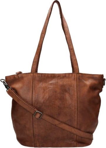 Bear Design Bibi Leren Shopper - Cognac