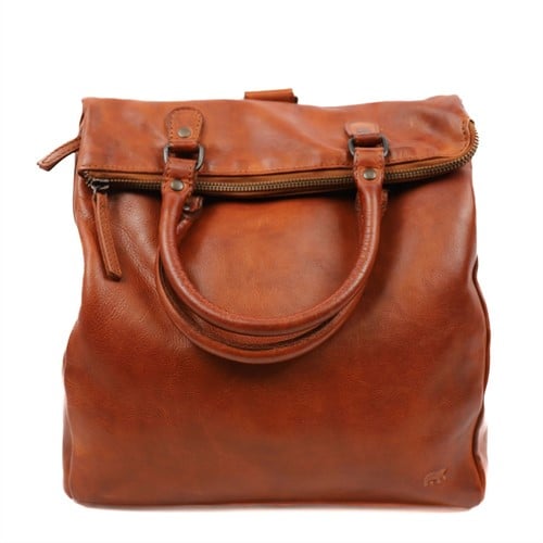 Bear Design Evi Leren Handtas / Rugzak - Cognac