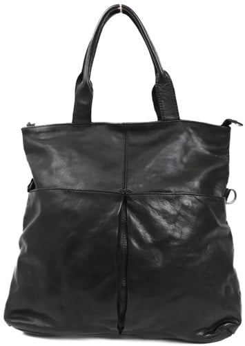 Bear Design Juna Leren Handtas / Schoudertas - Zwart