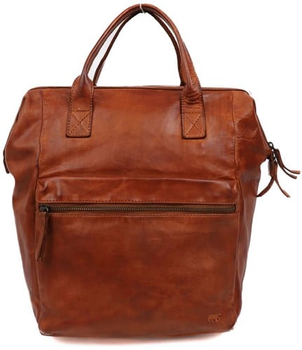 Bear Design Jurian 14 inch laptoprugzak met beugel - Cognac
