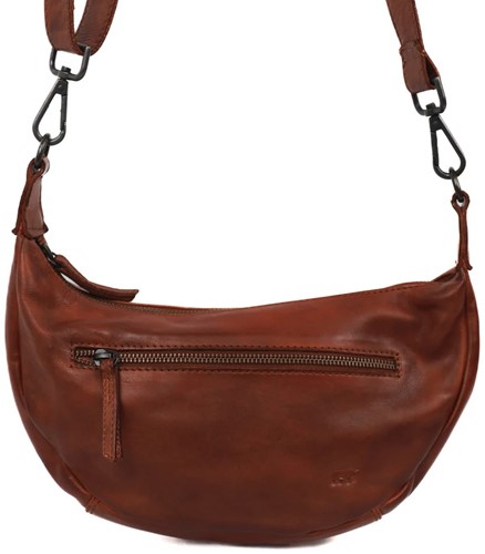 Bear Design Clara Leren Crossbodytas - Cognac