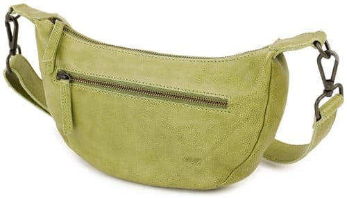 Bear Design Clara Leren Crossbodytas - Mosgroen