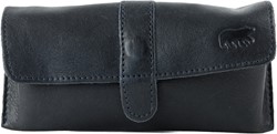 Bear Design Weta Leren Brillenkoker - Navy Blauw