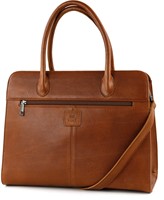Bear Design Hannah Leren Handtas - Laptoptas - 14 inch - Cognac-3