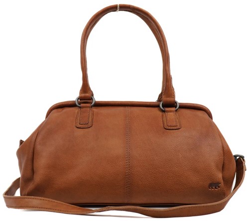 Bear Design Ines L Leren Handtas / Dokterstas - Cognac