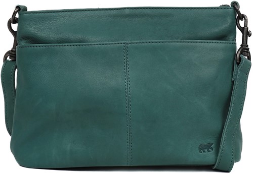 Bear Design Ashley Leren Schoudertas - Aqua