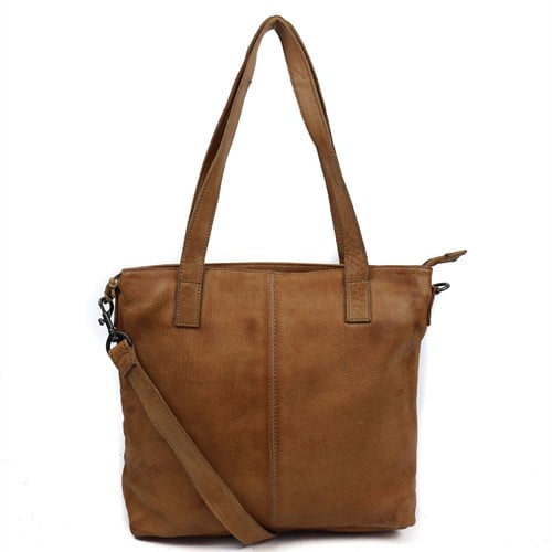 Bear Design Jilike Leren Shopper / Schoudertas - Taupe