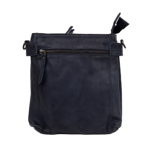 Bear Design Teppie Leren Schoudertas - Navy Blauw